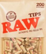RAW 200er Pack Pre-Rolled Tips Beutel mit vorgerollten Tips
