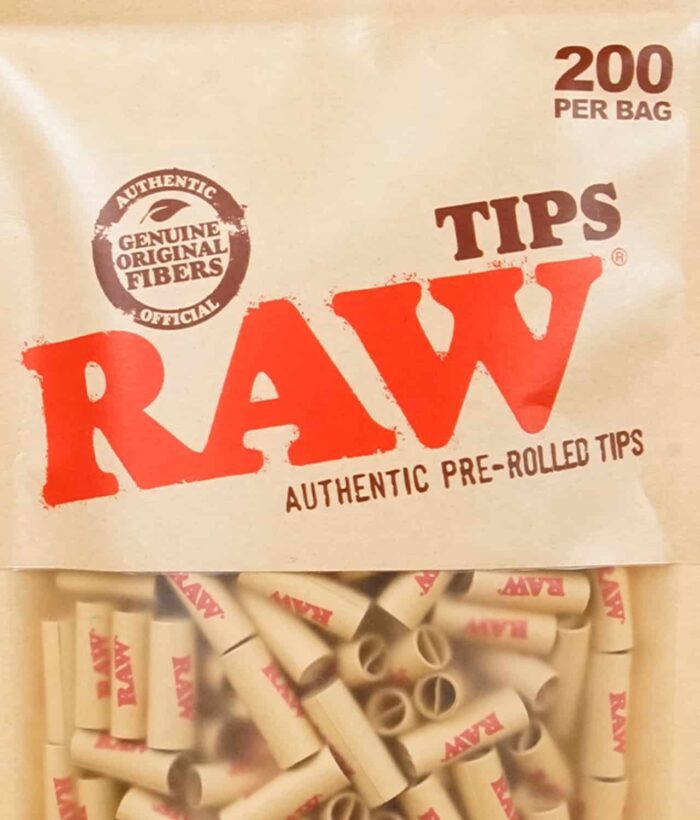 RAW 200er Pack Pre-Rolled Tips Beutel mit vorgerollten Tips