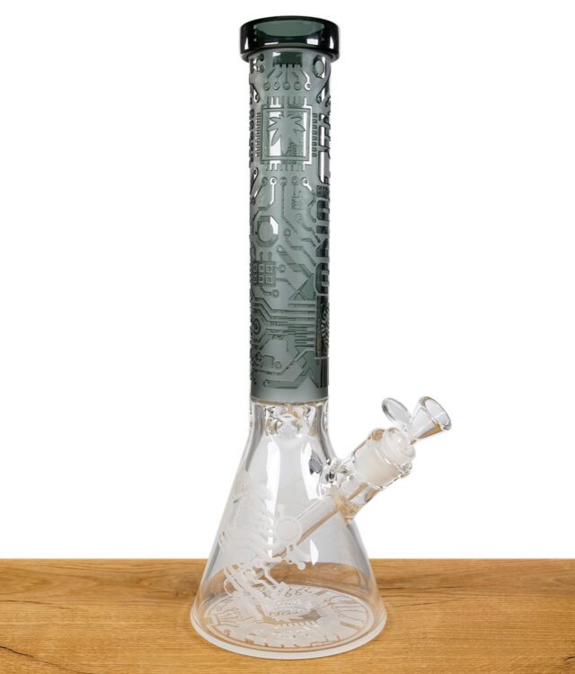 Blaze Glass Beakerbong Ice Grau