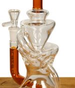 Blaze Glass Recycle Glasbong Amber Nahaufnahme