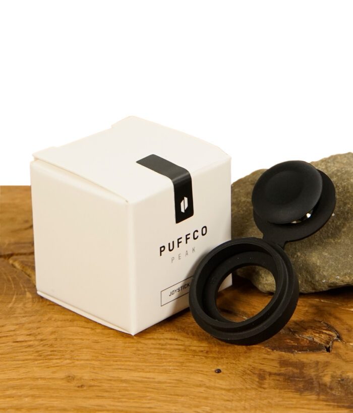 Puffco New Peak Joystick Cap Onyx Schwarz ausgepackt
