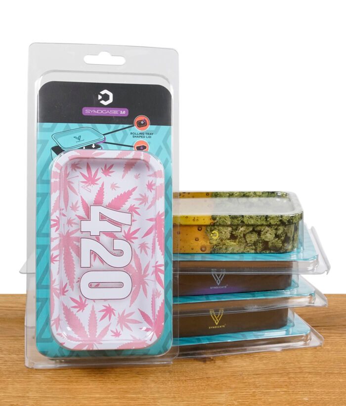 V Syndicate Syndicase 2.0 Stash Box Dank Choices mit 420 Pink Motiv