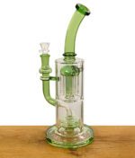 Black Leaf Perkolatorbong mit Diffusor in Grün
