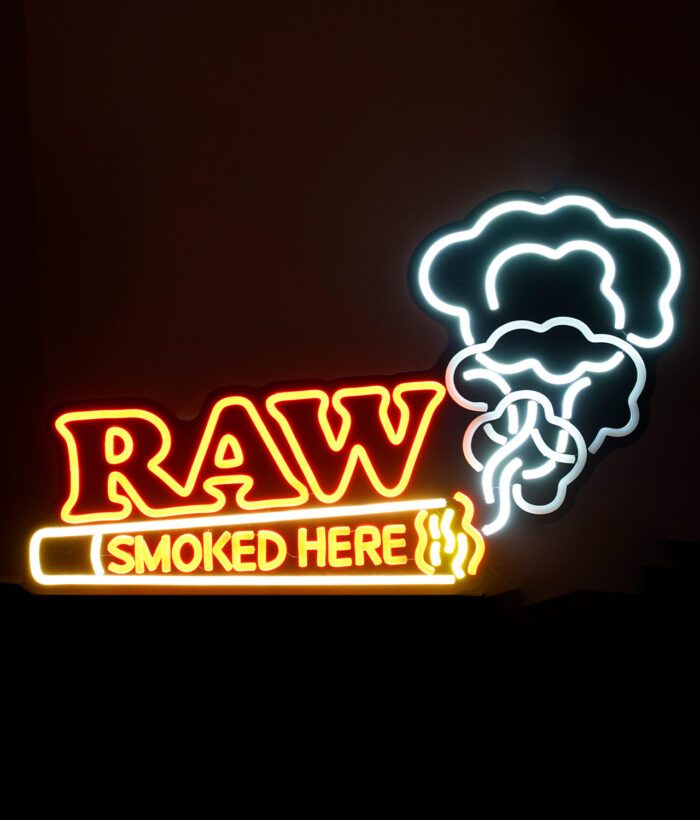 RAW Get Lid Leuchtschild beleuchtet im dunklem