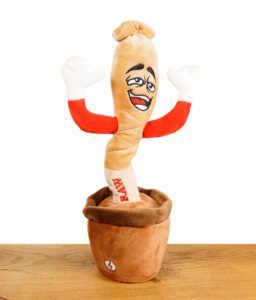 RAW Doobie Dancer auf Holztisch vor weißem Hintergrund