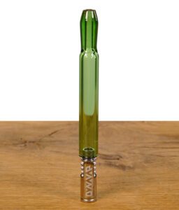 Der DynaVap Vaporizer mit Vapolicx Glasrohr in Grün mit 90mm Länge