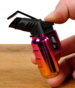 Prof. Jetflame Feuerzeug mit blauer Flamme in Pink