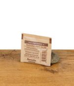 Rückseite des Boveda 62% Feuchtigkeitspacks – Verpackungsdetails und Nutzungshinweise zur optimalen Feuchtigkeitskontrolle.