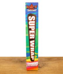 Juicy Super Wrap Infrared Verpackung in buntem Design auf Holztisch