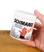 Schmand Weg Reiniger für Bongs und Pfeifen – Produkt in der Hand gehalten