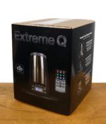 Verpackung des Arizer Extreme Q Vaporizers – Desktop-Vaporizer mit Fernbedienung