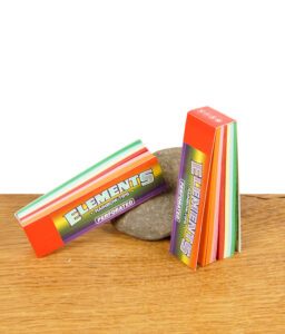 Elements Rainbow Tips perforiert – farbige Filtertips für Joints in Fächeroptik