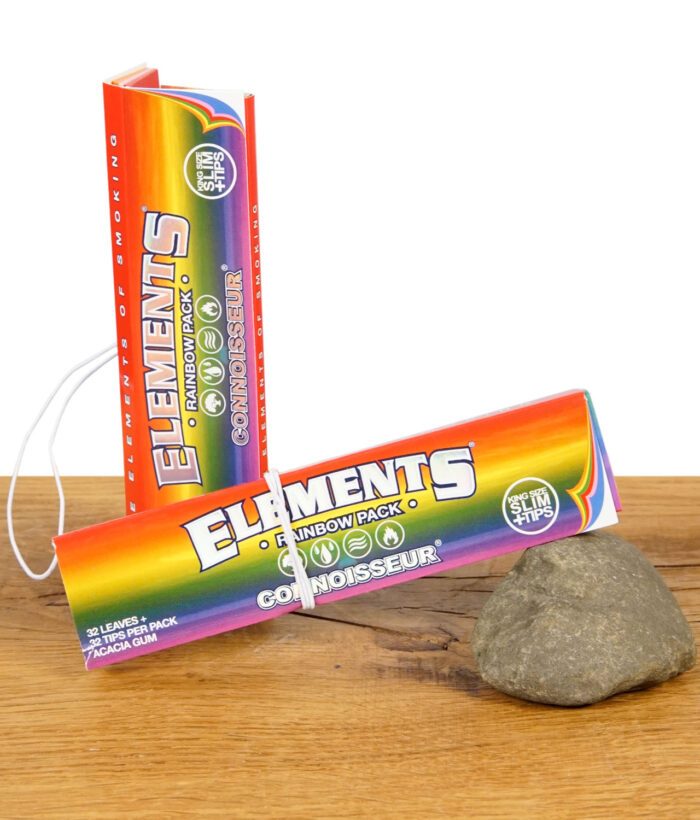 Elements Rainbow Pack mit Tips – farbige Blättchen und Filter in einer Kombi-Packung für stilvolles Drehen