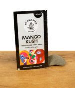 Budmaster Mango Kush Packung mit grafischem Design, aufrecht positioniert