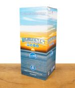 Verpackung der Elements Ultra Thin Rice Cones 800er Box mit Sonnenuntergangsdesign