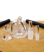 Einzelteile des MJ Arsenal The Bridge Sets – Glasteile, Adapter und Schläuche