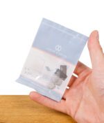 Venty Siebe Set in transparenter Verpackung, gehalten von einer Hand