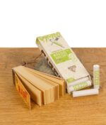 RAW Papers, Gizeh Filter und Drehtips auf Holztisch im Kiffer Starterset