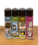 Clipper Feuerzeug Serie 420 Retro im 4er Set