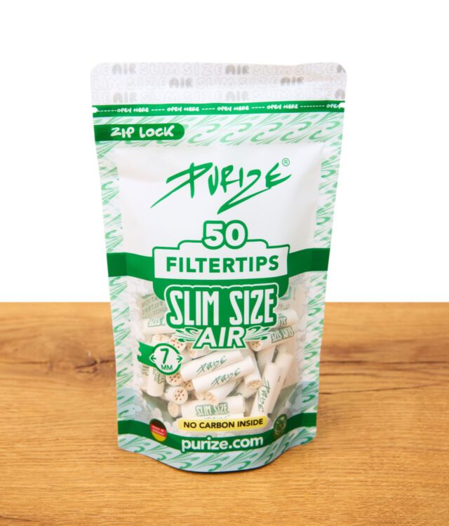 PURIZE Air Filter Verpackung auf Holztisch