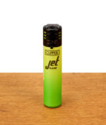Das grüne Modell der Clipper Jet Flame Serie mit einem leuchtenden metallischen Verlauf von Gelb-Grün zu intensivem Lime-Grün.