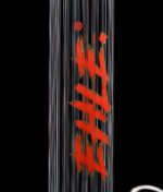 Nahaufnahme des Logos der EHLE Glasbong Red Series #6 Rippenrohr
