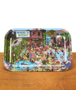 Rolling Tray Drehunterlage von Best Buds mit "Where is Weedo" Aufschrift