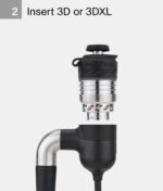 insetzen des Link-Adapters in die Silikonhalterung der Puffco Peak Pro Onyx Base.