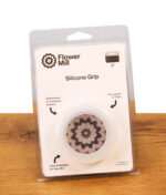 Die Originalverpackung des transparenten Mill Grip für Flower Mill Grinder in der kompakteren 2-Zoll-Variante.