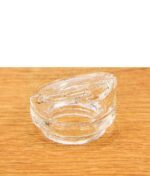Detailaufnahme des Dr. Dabber Ghost 2 Glas Mundstücks, Fokus auf ergonomischer Form und Luftkanal.