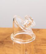 Nahaufnahme des ergonomisch geformten Mundstücks vom Dr. Dabber Switch 2 Ersatzglas aus klarem Borosilikatglas.